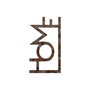 Wallity Rusty Home Escultura de Pared de Metal Antiquation